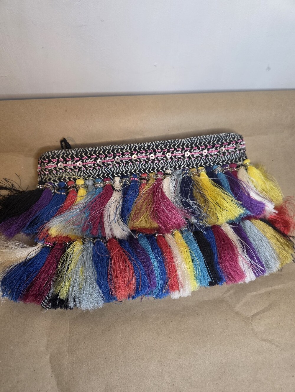 Christophe Sauvat Clutch Bag Beads